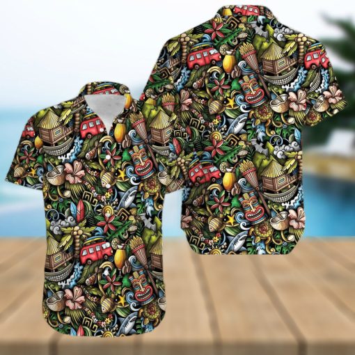 Tiki Doodles Hawaiian Shirt