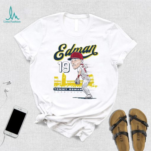 Tommy Edman St. Louis Cardinals shortstop chibi shirt