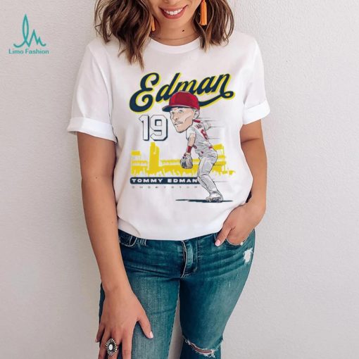 Tommy Edman St. Louis Cardinals shortstop chibi shirt