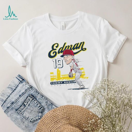 Tommy Edman St. Louis Cardinals shortstop chibi shirt
