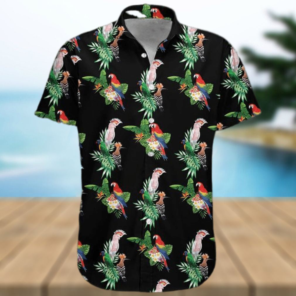 Colorful Parrot Pirates Hawaiian Unisex Aloha Shirts - Limotees