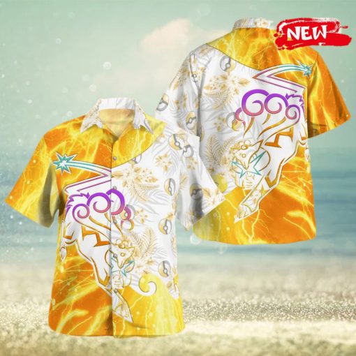 Triabal Raikou Design Hawaiian Shirt and Short