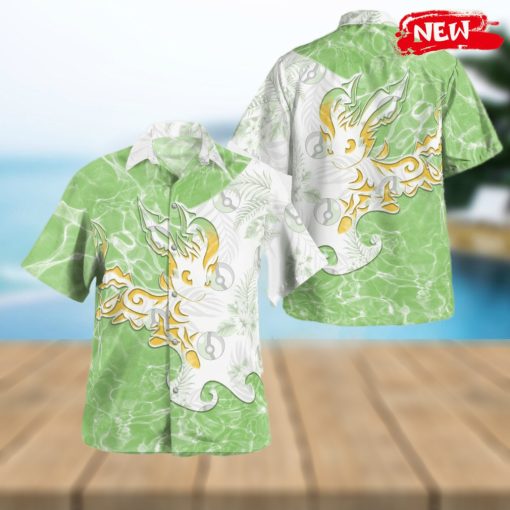 Trial Eevee Leafeon Design Hawaiian Shirt and Short