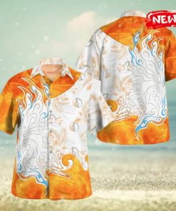 Tribal Alolan Ninetales Design Hawaiian Shirt and Short