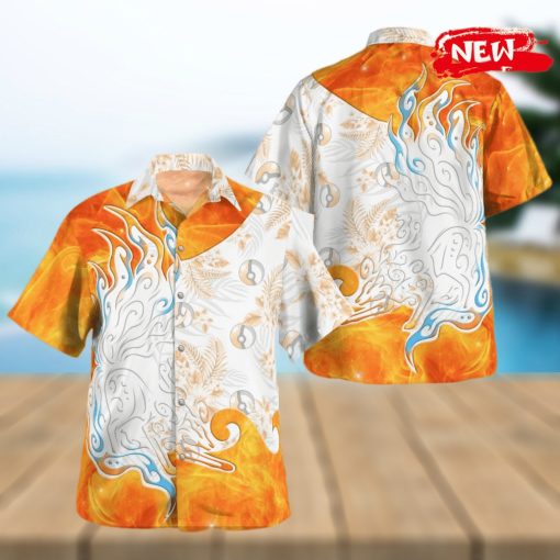 Tribal Alolan Ninetales Design Hawaiian Shirt and Short