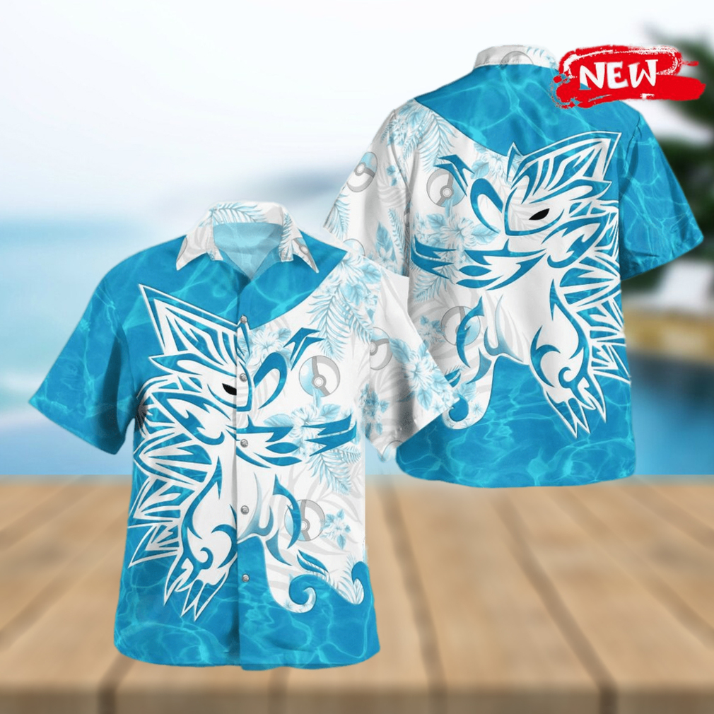 Tribal Alolan Sandslash Design Hawaiian Shirt and Short Tribal Alolan Sandslash Design Hawaiian Shirt and Short