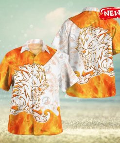 Tribal Arcanine Design Hawaiian Shirt and Short