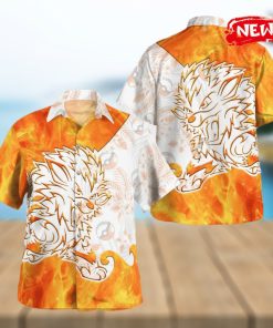 Tribal Arcanine Design Hawaiian Shirt and Short