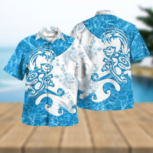 Tribal Blastoise Ver 2 Design Hawaiian Shirt and Short