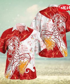 Tribal Blaziken Design Hawaiian Shirt and Short