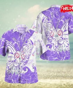 Tribal Butterfree Pkm Design Hawaiian Shirt and Short