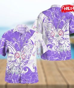 Tribal Butterfree Pkm Design Hawaiian Shirt and Short