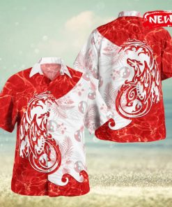 Tribal Charizard V2 Design Hawaiian Shirt and Short