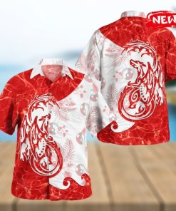 Tribal Charizard V2 Design Hawaiian Shirt and Short