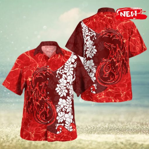 Tribal Charizard Ver 3 Design Hawaiian Shirt and Short