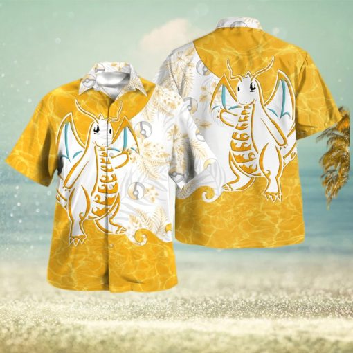 Tribal Dragonite Design Hawaiian Shirt and Short