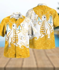 Tribal Dragonite Design Hawaiian Shirt and Short