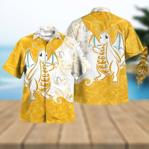 Tribal Dragonite Design Hawaiian Shirt and Short