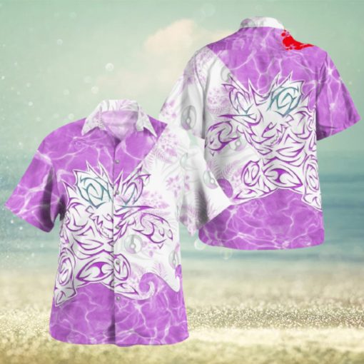 Tribal Nidoking Design Hawaiian Shirt and Short