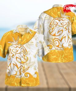 Tribal Psyduck Design Hawaiian Shirt and Short