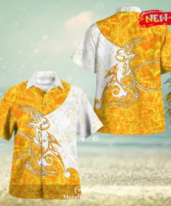 Tribal Raichu Design Hawaiian Shirt and Short