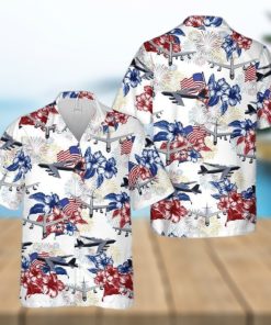 US Air Force Boeing B 52 Stratofortress Gift For 4th Of July Aloha Hawaiian Shirt