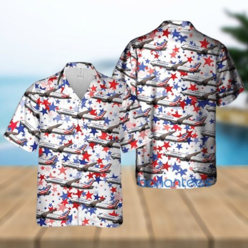 US Airlines Boeing 787 9 Dreamliner Gift For 4th Of July Aloha All Over Print Hawaiian Shirt