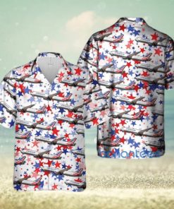 US Airlines Boeing 787 9 Dreamliner Gift For 4th Of July Aloha All Over Print Hawaiian Shirt