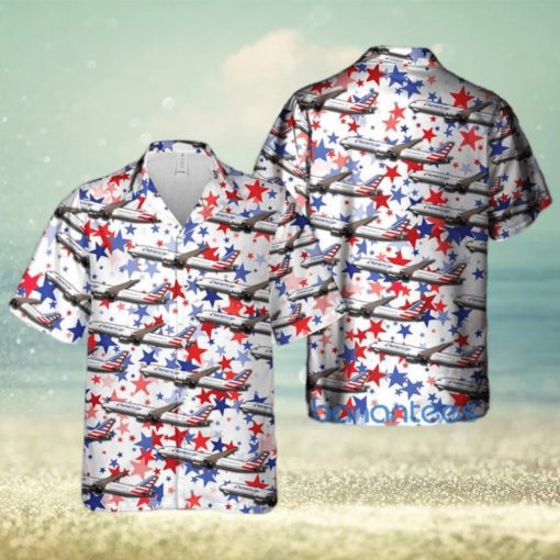 US Airlines Boeing 787 9 Dreamliner Gift For 4th Of July Aloha All Over Print Hawaiian Shirt