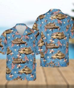 US Army M1 Abrams Tank Gift For 4th Of July Aloha Hawaiian Shirt