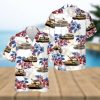 US Air Force Lockheed C 130 Hercules Gift For 4th Of July Aloha Flower Pattern Hawaiian Shirt