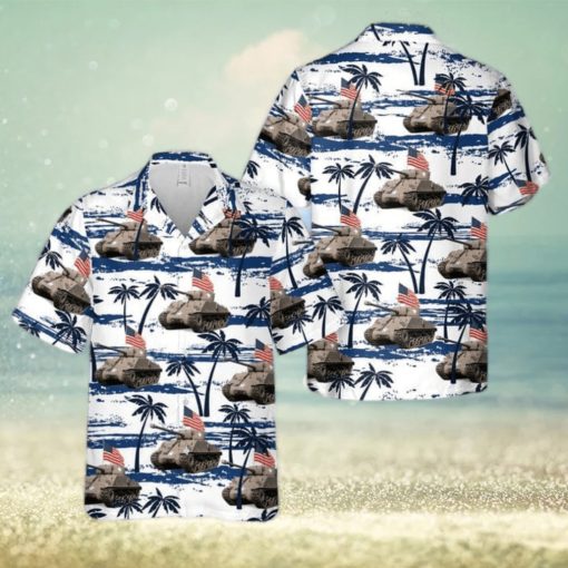 US Army M4A3(76)W HVSS Gift For 4th Of July Aloha Hawaiian Shirt