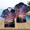 US Army Boeing CH 47 Chinook Gift For 4th Of July Aloha Flower Pattern Hawaiian Shirt