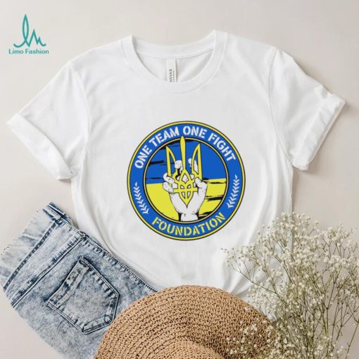 Ukraina one team one fight Foundation logo 2023 shirt