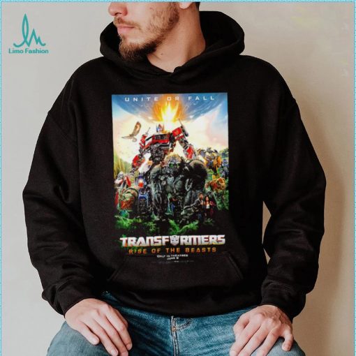 Unite or fall Transformers rise of the beasts 2023 poster shirt