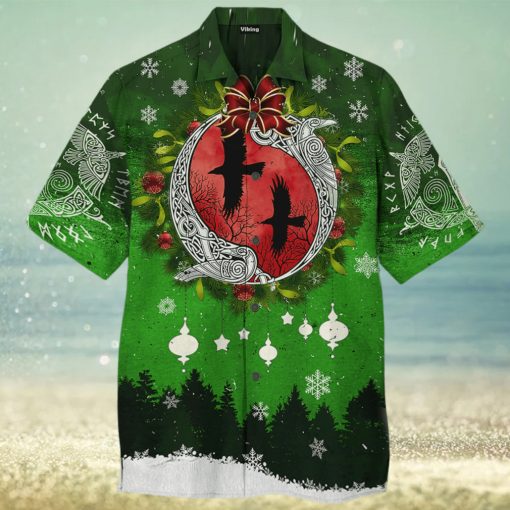 Viking Christmas Raven Of Odin Hawaiian Shirt