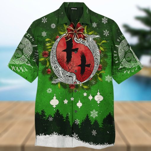 Viking Christmas Raven Of Odin Hawaiian Shirt