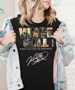 Vince gill 1975 2023 thank you for the memories signature shirt, hoodie, sweater, long sleeve and tank top Vince gill 1975 2023 thank you for the memories signature shirt