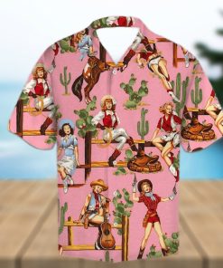 Vintage Cow Girl Hawaiian Shirt