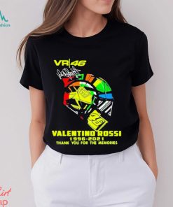 Vr 46 Agv Valentino Rossi 1996 – 2021 Thank You For The Memories Signature T shirt