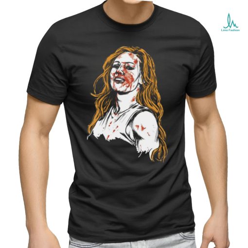 WWE would NEVER put a beaten up woman on a shirt