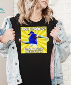Wander Franco Tampa Bay Rays Two hands Franco only needs Wan shirt