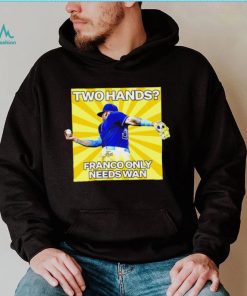 Wander Franco Tampa Bay Rays Two hands Franco only needs Wan shirt