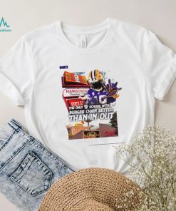 Washington Huskies Nick Juran the only Pac 12 school with a Burger Chain better than in and out poster shirt