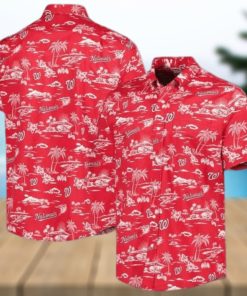 Washington Nationals Red Kekai Performance 3D Funny Hawaiian Shirt