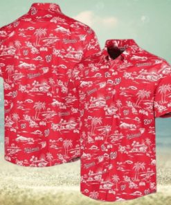 Washington Nationals Red Kekai Performance 3D Funny Hawaiian Shirt