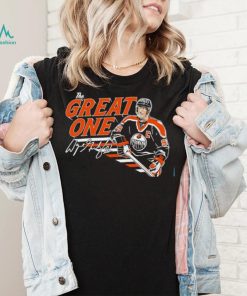 Wayne Gretzky Edmonton Oilers the Great One signature Legend shirt