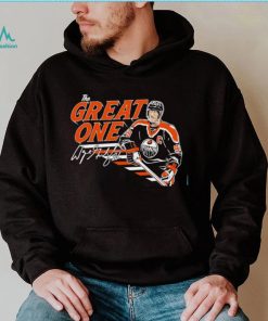 Wayne Gretzky Edmonton Oilers the Great One signature Legend shirt