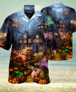 When Pigs Fly Halloween Hawaiian Shirt