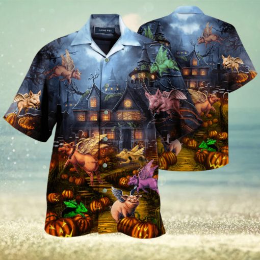 When Pigs Fly Halloween Hawaiian Shirt